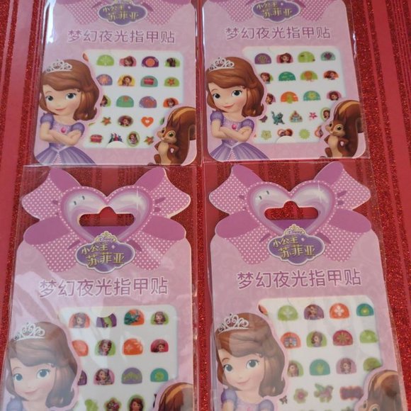 NEW! Set 18 Princess Nail Decals ~ Discounted Shipping - Picture 6 of 6
